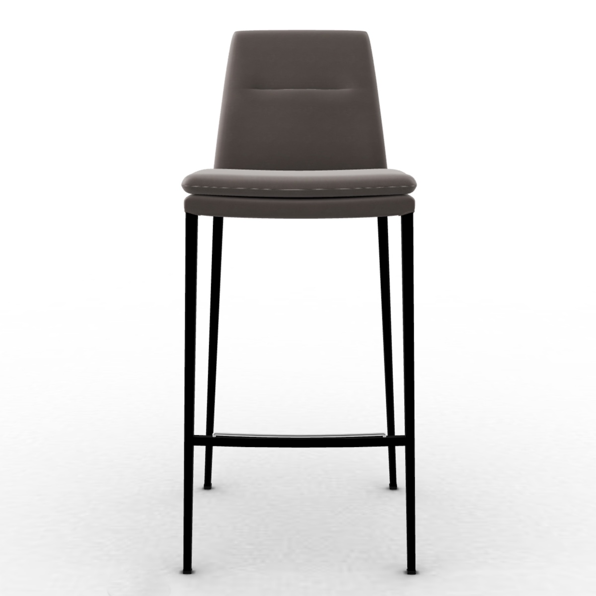 Tabouret H98cm CARMEN Calligaris Métal noir-Terre