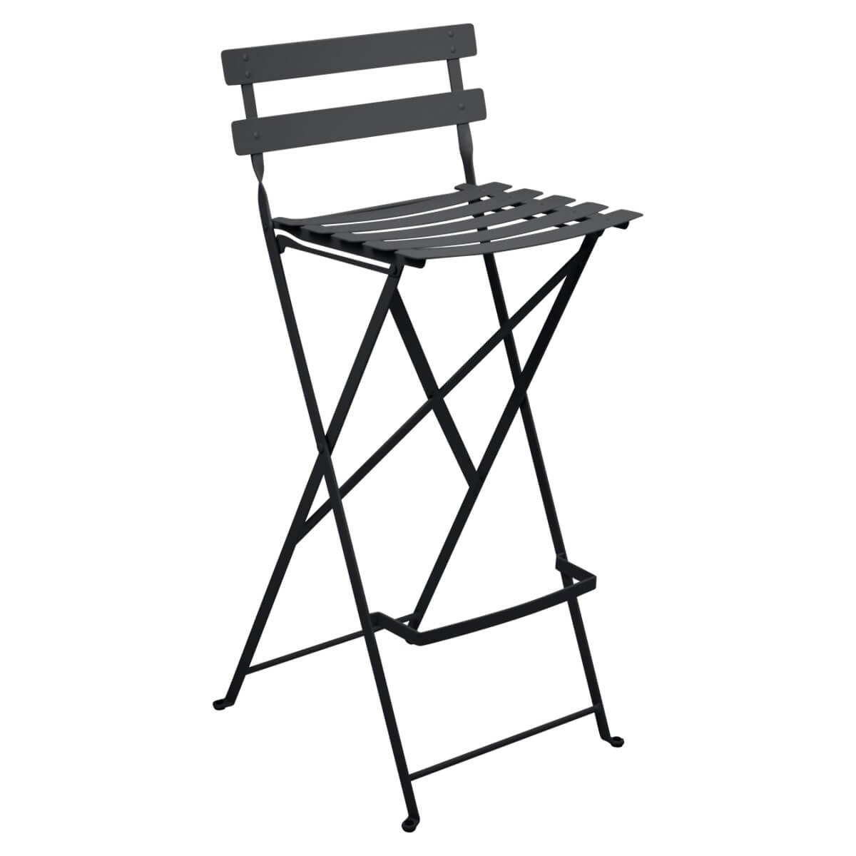 Tabouret haut BISTRO Fermob Carbone