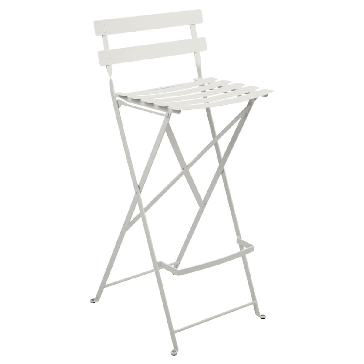 Tabouret haut BISTRO Fermob gris argile