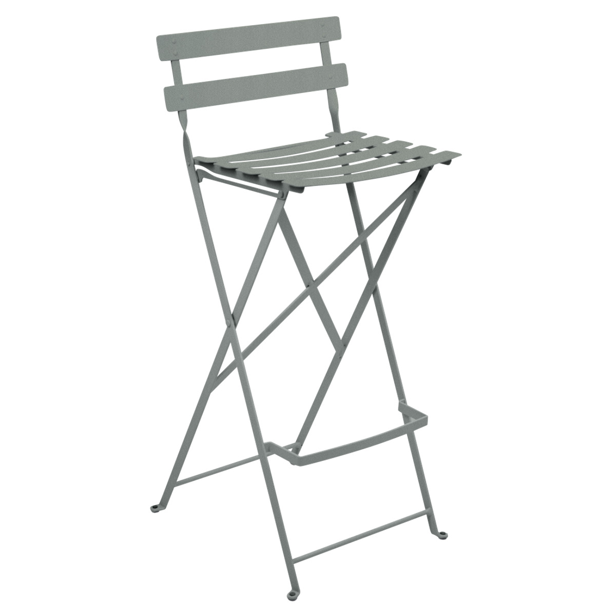 Tabouret haut BISTRO Fermob gris lapilli