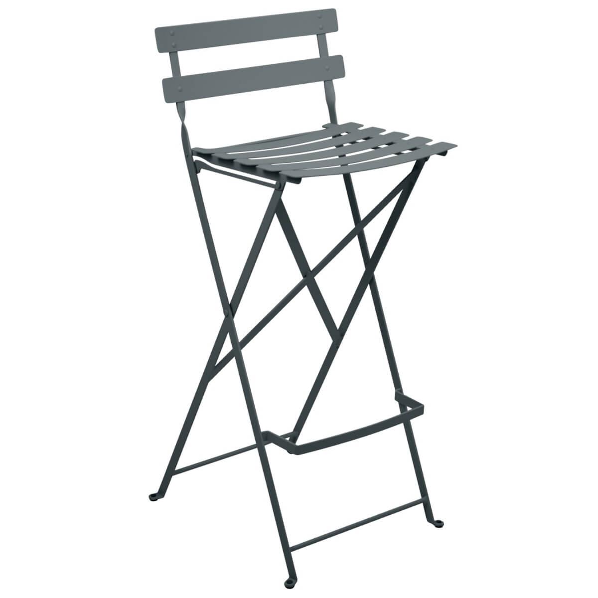 Tabouret haut BISTRO Fermob Gris Orage