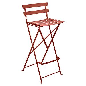 Tabouret haut BISTRO Fermob ocre rouge