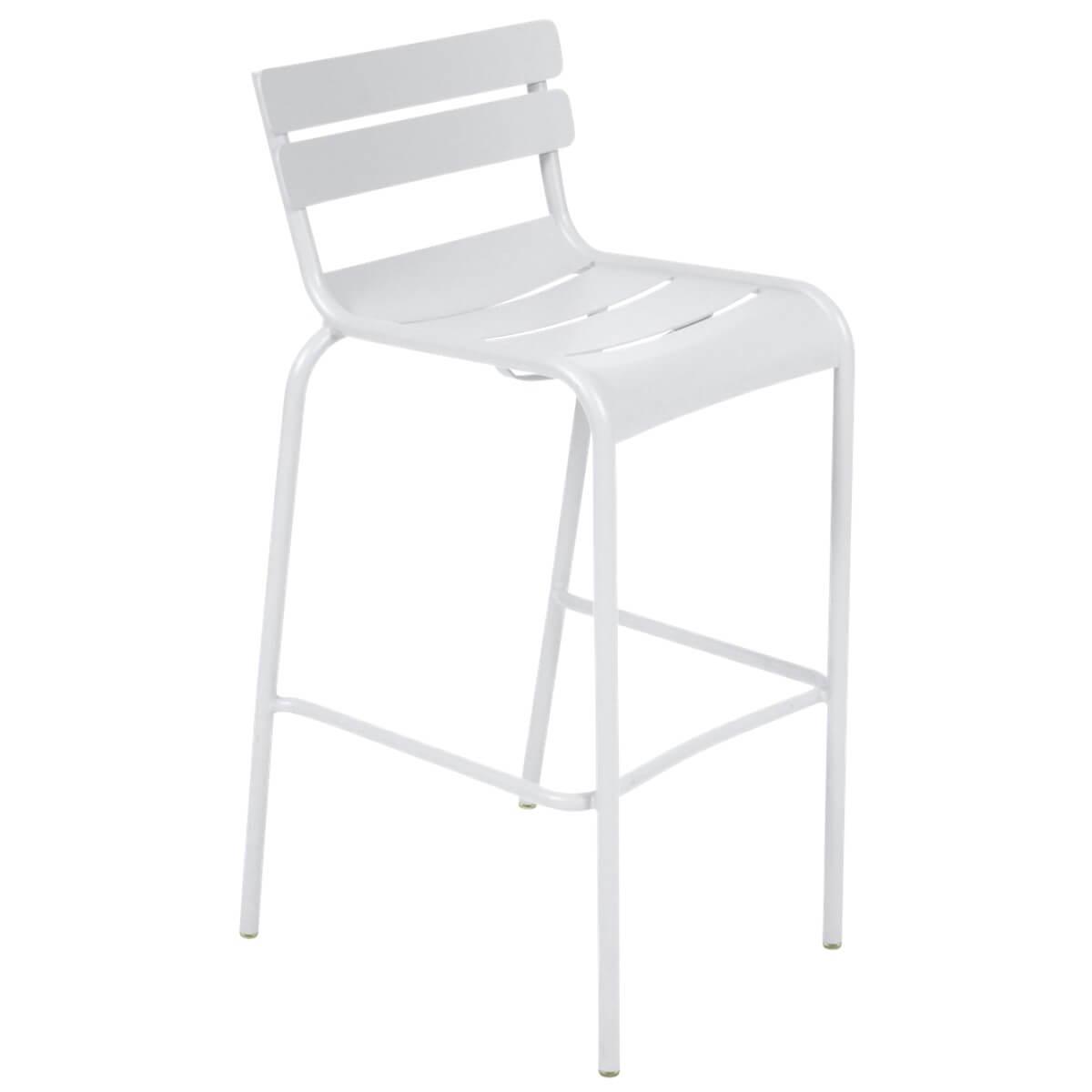 Tabouret haut Luxembourg Fermob Blanc Coton