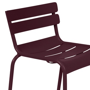 Tabouret haut LUXEMBOURG Fermob cerise noir