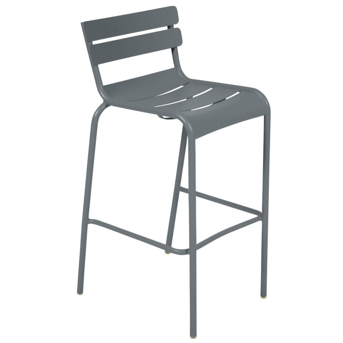 Tabouret haut Luxembourg Fermob Gris orage