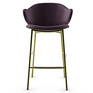 Tabouret HOLLY Calligaris bourgogne