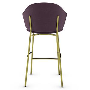 Tabouret HOLLY Calligaris bourgogne