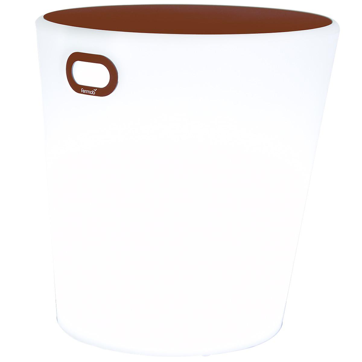 Tabouret lumineux INOUI Fermob rouge ocre