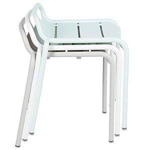 Tabouret LUXEMBOURG Fermob blanc coton