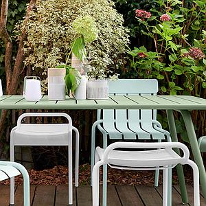 Tabouret LUXEMBOURG Fermob blanc coton