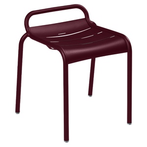 Tabouret LUXEMBOURG Fermob cerise noir