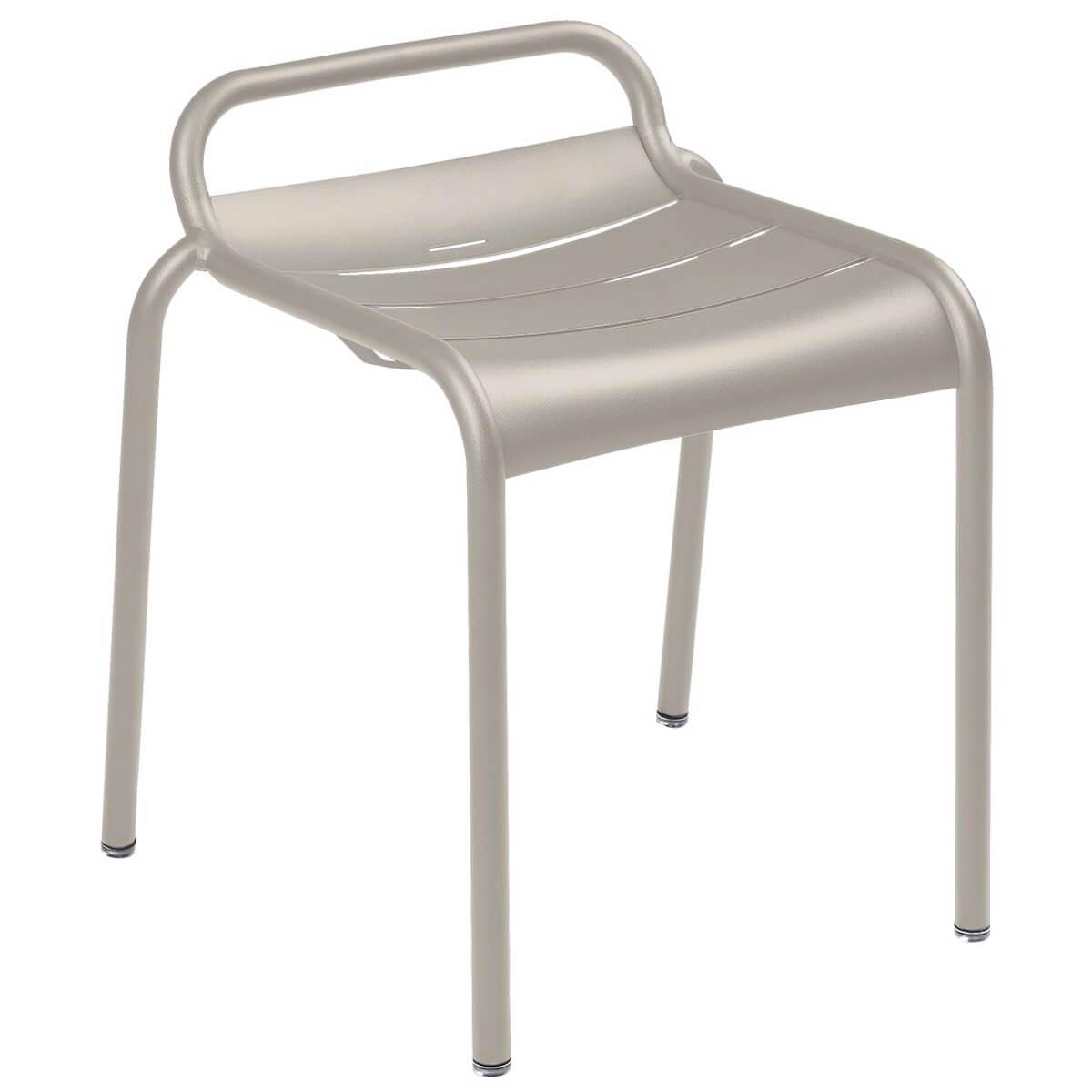 Tabouret LUXEMBOURG Fermob gris argile