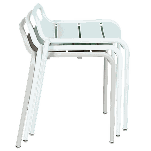 Tabouret LUXEMBOURG Fermob gris argile