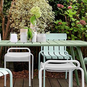 Tabouret LUXEMBOURG Fermob gris argile
