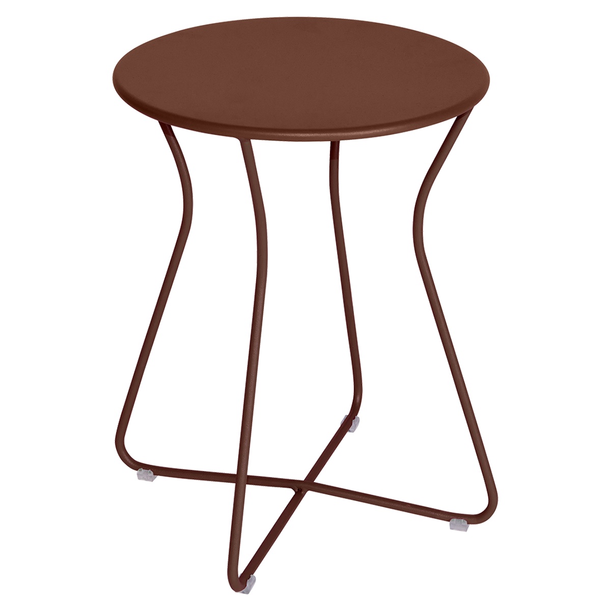 Tabouret-table d’appoint H45 COCOTTE Fermob rouge ocre