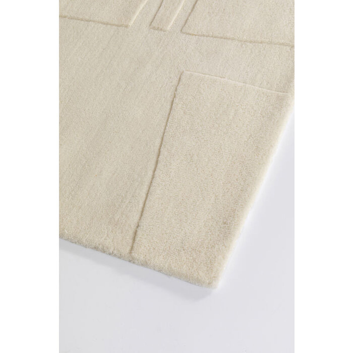 Tapis 170x240cm CONOR Kare Design blanc cassé