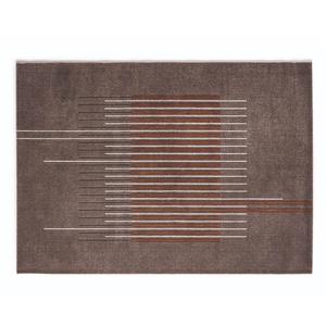 Tapis 200x300cm UPTOWN Calligaris gris-rouge-brique