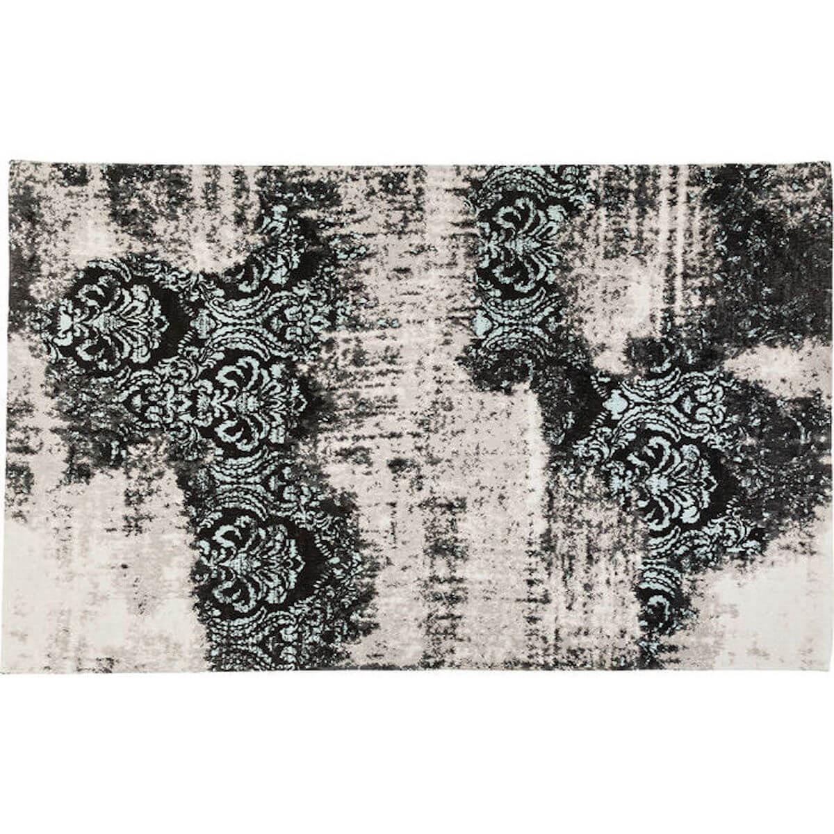 Tapis 240x170cm KELIM ORNAMENTS Kare Design bleu
