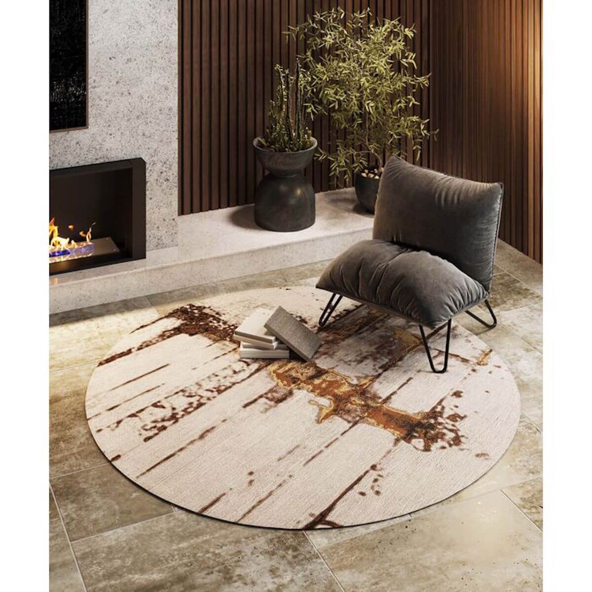 Tapis ABSTRACT Grey Line Kare Design 200cm