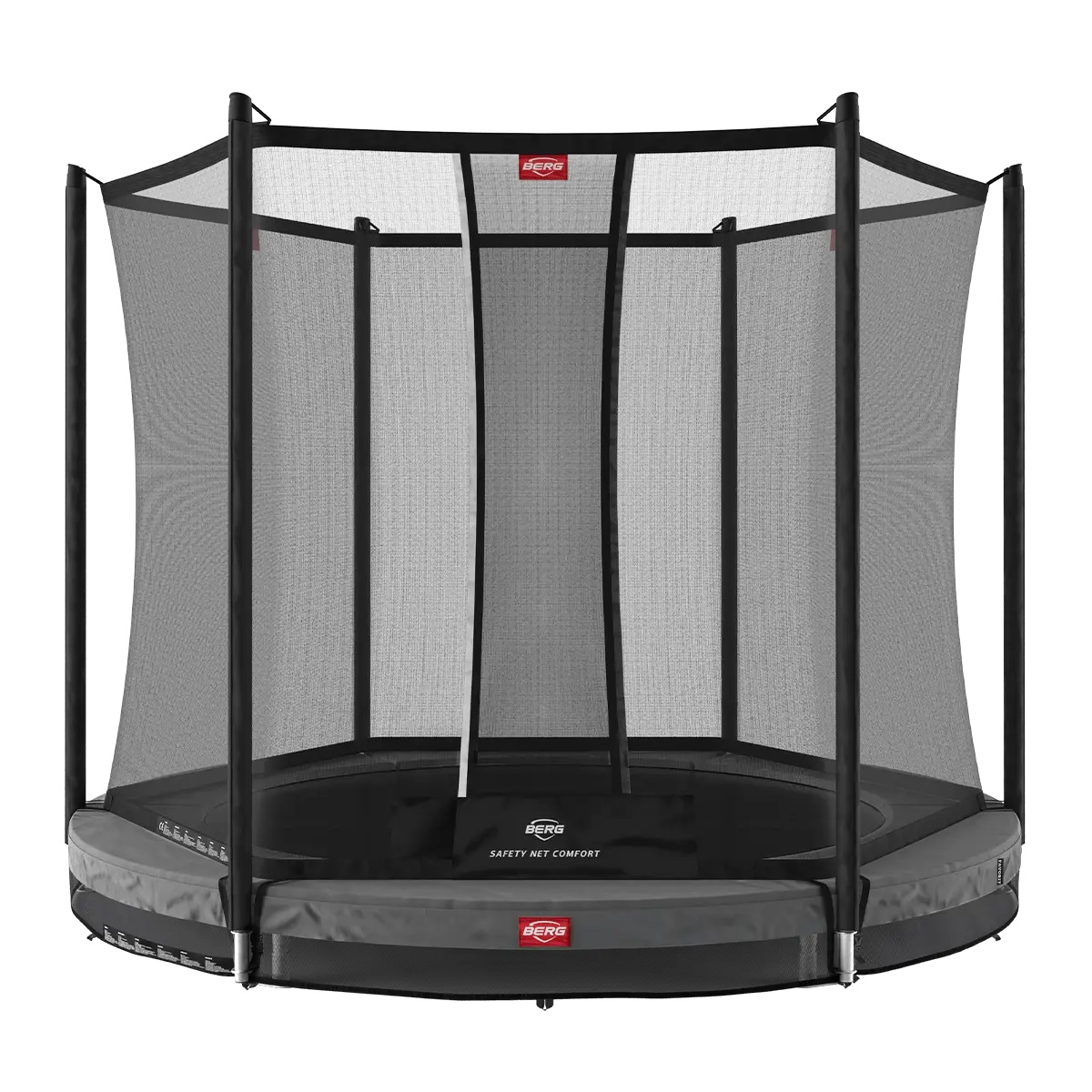 Trampoline 200cm InGround FAVORIT + Safety Net Comfort Berg grey