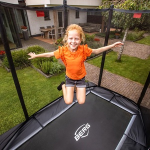 Trampoline 330cm InGround ULTIM FAVORIT + Safety Net Comfort Berg grey