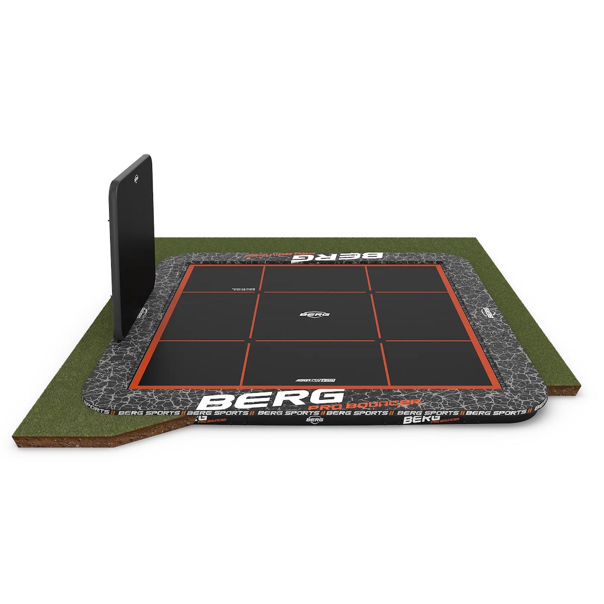 Trampoline 500x500cm FlatGround SPORTS ULTIM PRO BOUNCER + AeroWall Berg