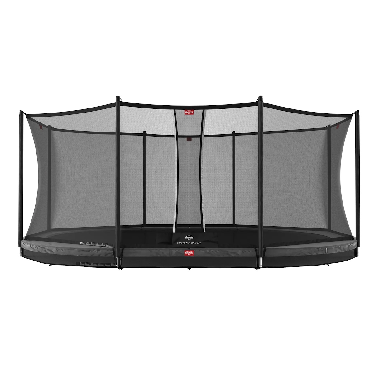 Trampoline 520cm InGround GRAND FAVORIT + Safety Net Comfort Berg grey