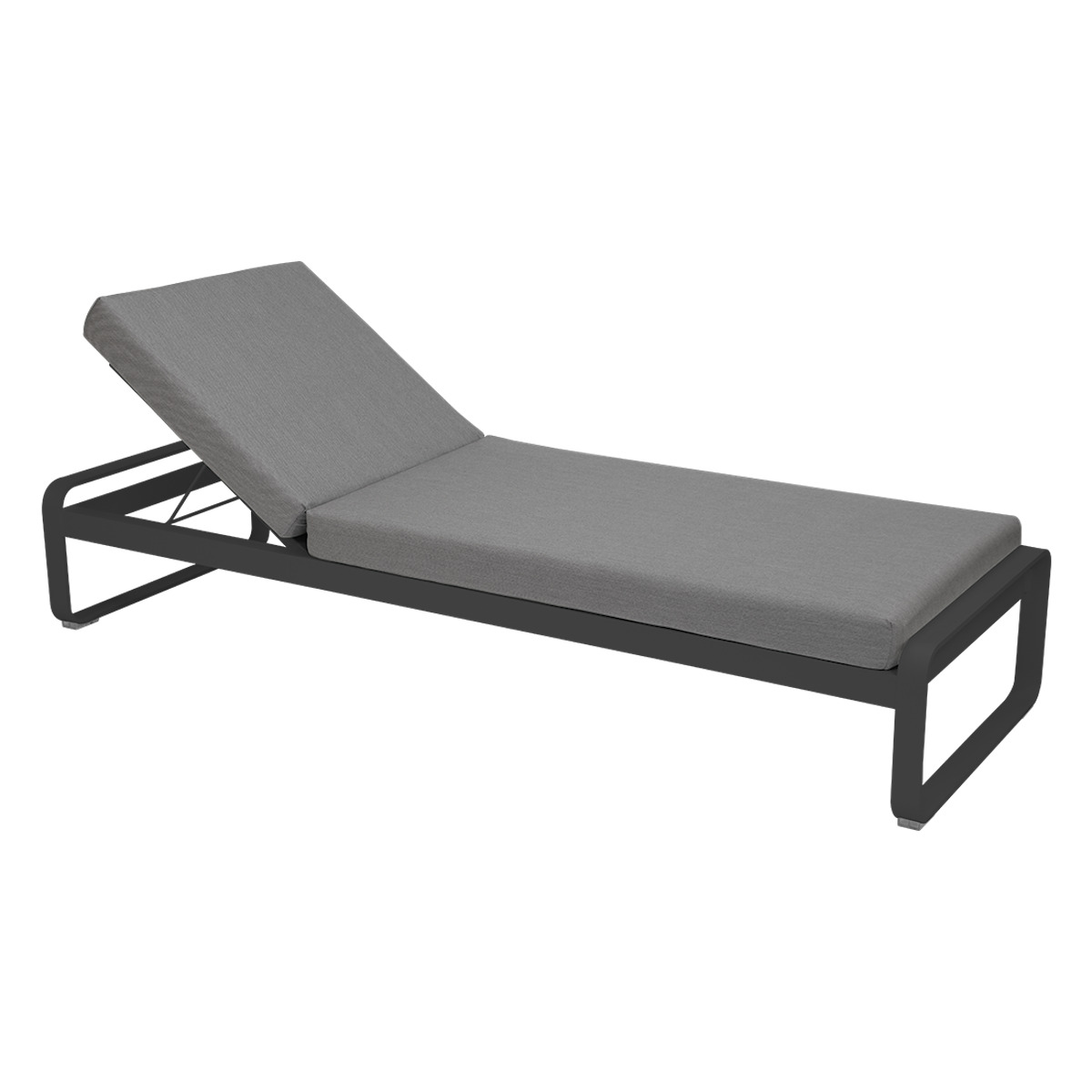 Transat BELLEVIE Fermob carbone-gris flanelle