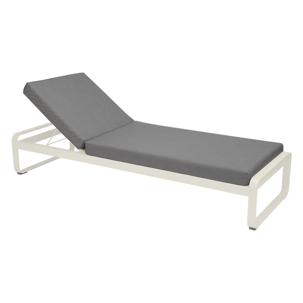 Transat BELLEVIE Fermob gris argile-gris flanelle