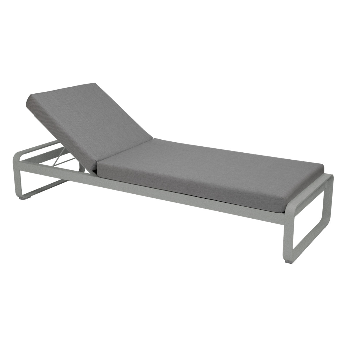 Transat BELLEVIE Fermob gris lapilli-gris flanelle