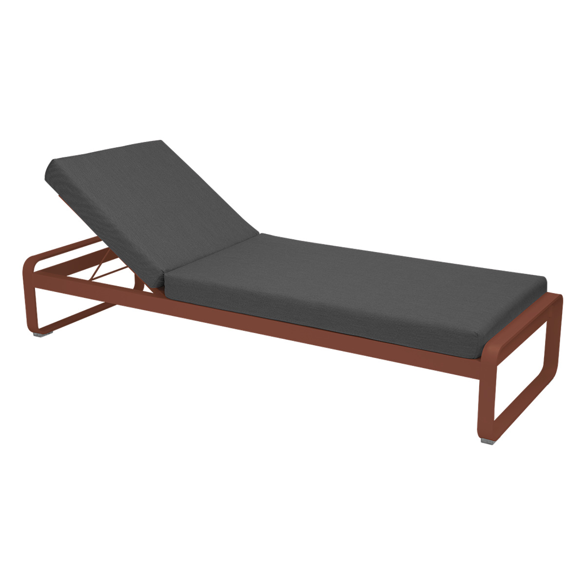Transat BELLEVIE Fermob ocre rouge-gris garphite
