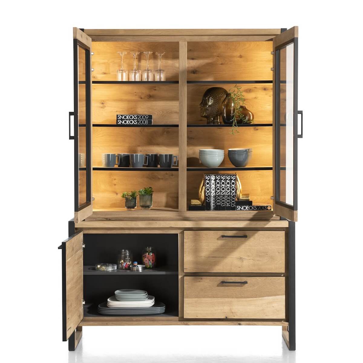 Vaisselier avec buffet 140cm METALO Henders & Hazel