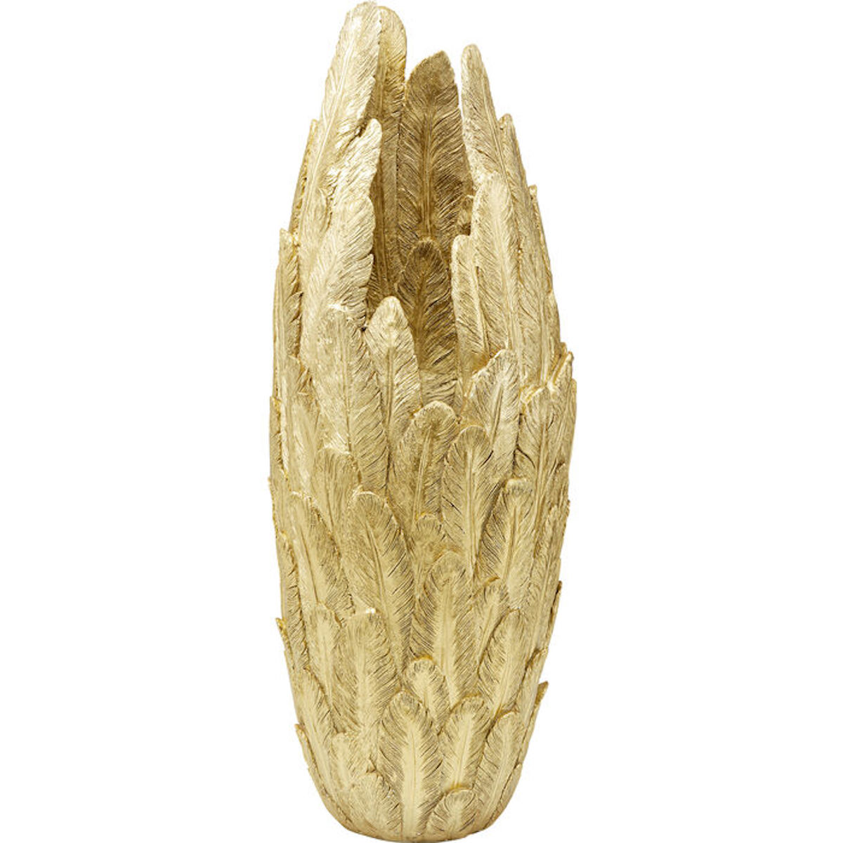 Vase 80cm FEATHERS Kare Design doré