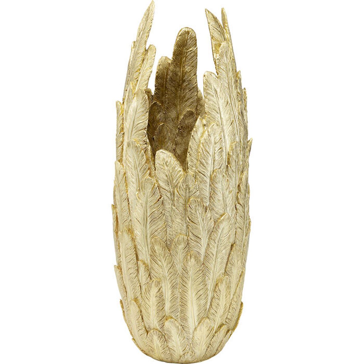 Vase 80cm FEATHERS Kare Design doré
