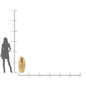 Vase 80cm FEATHERS Kare Design doré