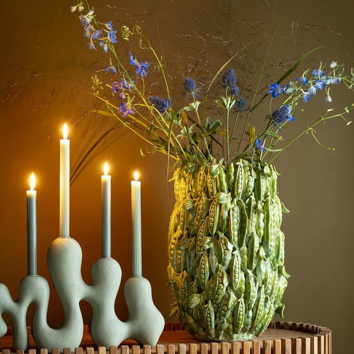 Vase H.45cm PEAS IN A POT Coco Maison