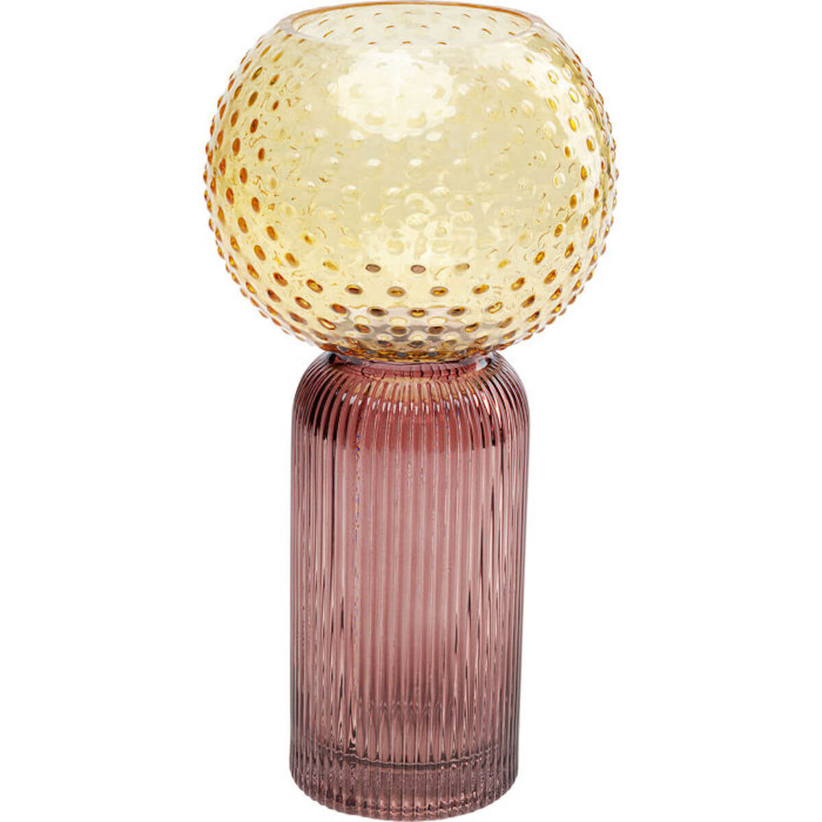 Vase Marvelous Duo Yellow Purple 31cm Kare Design