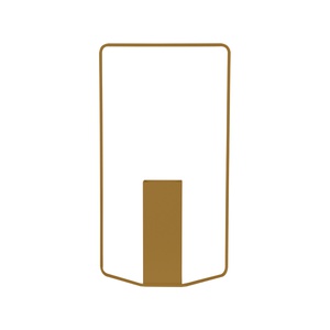 Vase rectangulaire ITAC Fermob pain d'épices