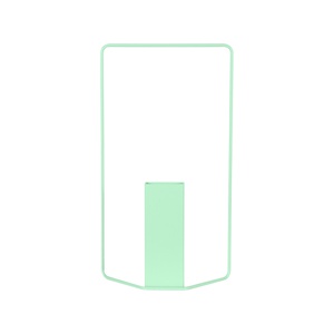 Vase rectangulaire ITAC Fermob vert opaline