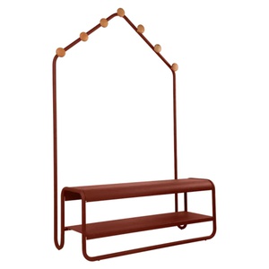 Vestiaire FUNAMBULE Fermob Indoor ocre rouge